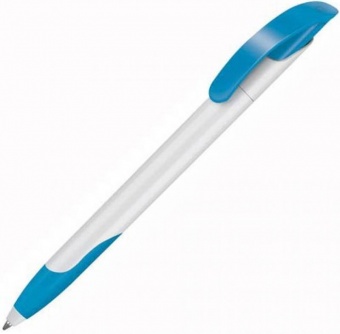 Шариковая ручка CHALLENGER SOFT бело/голубой